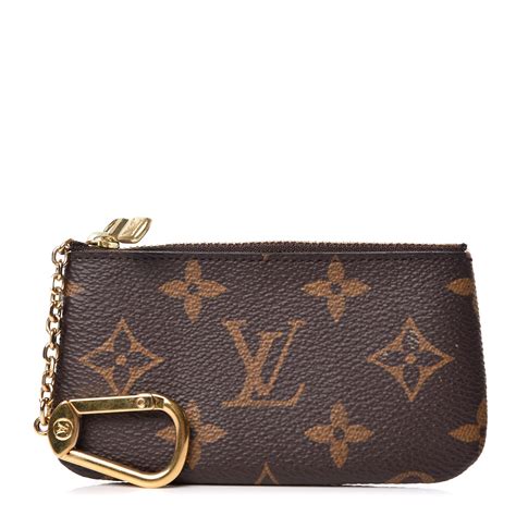 louis vuitton key pouch monogram blue|Louis Vuitton keychain wallet.